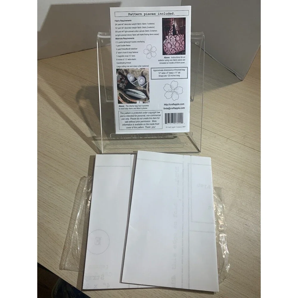 Craft Apple The Diaper Bag Pattern , New in Package